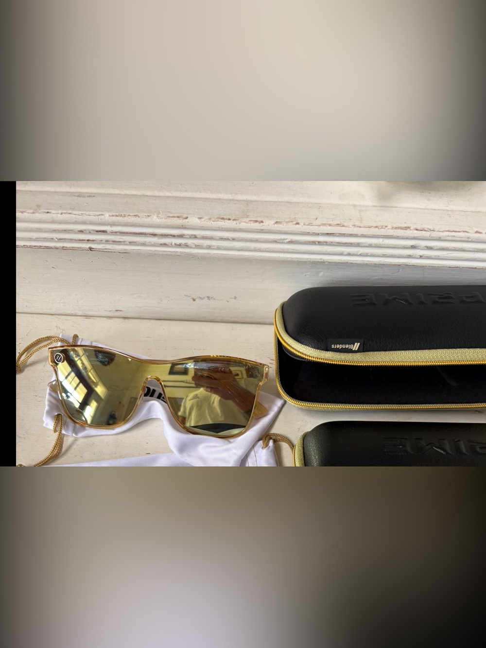 Coach Prime Boenders Gold Mirrored Sports Sunglasses - Unbranded